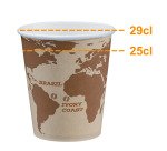 Gobelet en carton World Map - 25 cl - Lot de 120