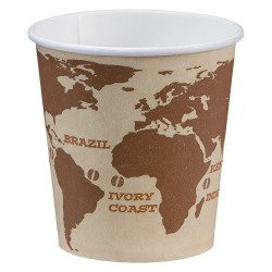 En_sachet 120 gobelets world map 11.5 cl