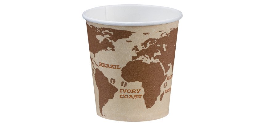 Gobelet en carton World Map - 10 cl - Lot de 120