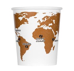 Gobelet en carton World Map - 10 cl - Lot de 120