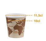 Gobelet en carton World Map - 10 cl - Lot de 120