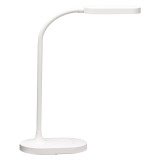 Lampe de bureau Led intégrée Luis Bruneau - 5 W - Bras flexible, blanc