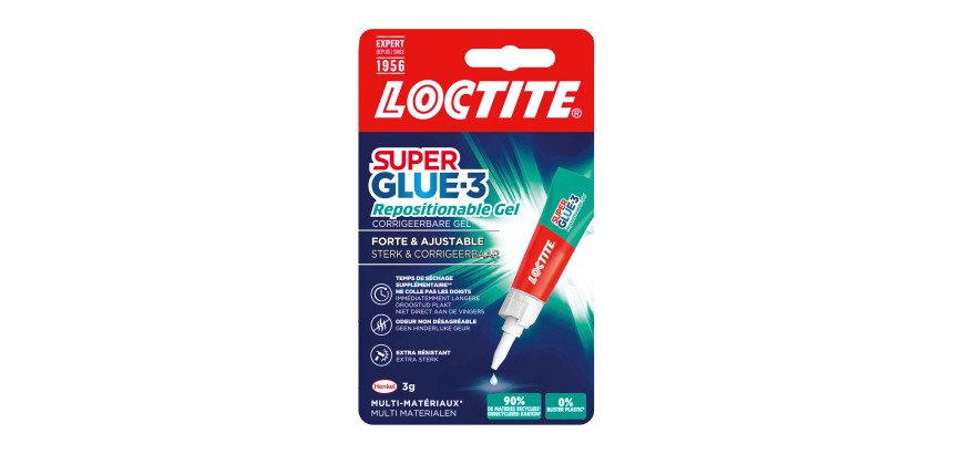 Colle super glue 3 gel - tube de 3 g