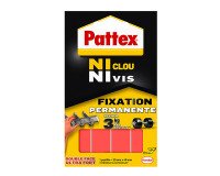 Selbstklebende weiße Streifen Pattex 3 kg - Packung mit 10 Stück