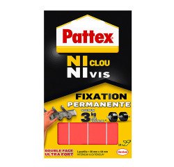 Zelfklevende witte strips Pattex 3 kg - etui van 10