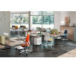 Pannello divisorio fonoassorbente Quadrifoglio Lightsound Beige 1.800 x 330 mm