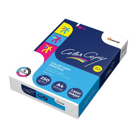 Carta A3 Mondi Color Copy 120g risma da 250 fogli - Cartoncino per fotocopie ideale anche per stampe a colori