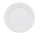 Piatti piani diametro 21,5 cm in bioplastica Natural Bibo - 50 pz