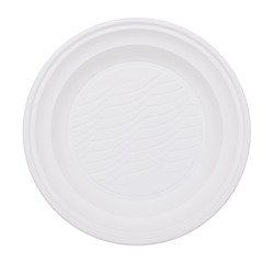 Piatti fondi in bioplastica ø 21, 5 cm 50 pz