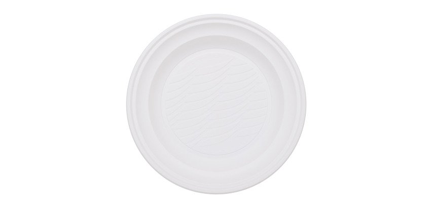 Piatti fondi in bioplastica ø 21, 5 cm 50 pz