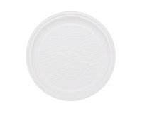 Piatti piani diametro 21,5 cm in bioplastica Natural Bibo - 50 pz