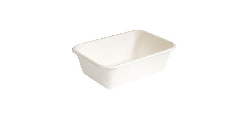 Vaschette in polpa di cellulosa 13,5 x 9,5  cm 50 pz