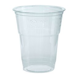 Bicchieri in PLA 200/250 ml Natural Bibo – 50 pz