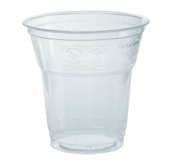 Bicchieri in PLA 160/200 ml Natural Bibo – 50 pz