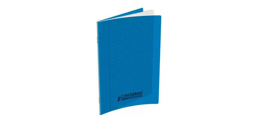 Cahier piqûre Conquérant Classique 24 x 32 cm grands carreaux 140 pages