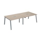 Extensión de mesa de reunión modular Ecla  An 140 x Fon 126 cm patas metal