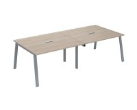 Extensión de mesa de reunión modular Ecla  An 140 x Fon 126 cm patas metal