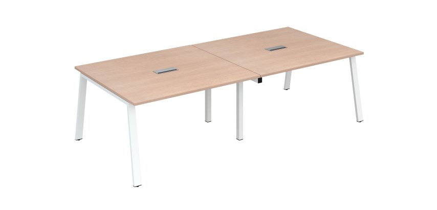 Extension table de réunion modulable ECLA L 140 x P 126 piétement métal