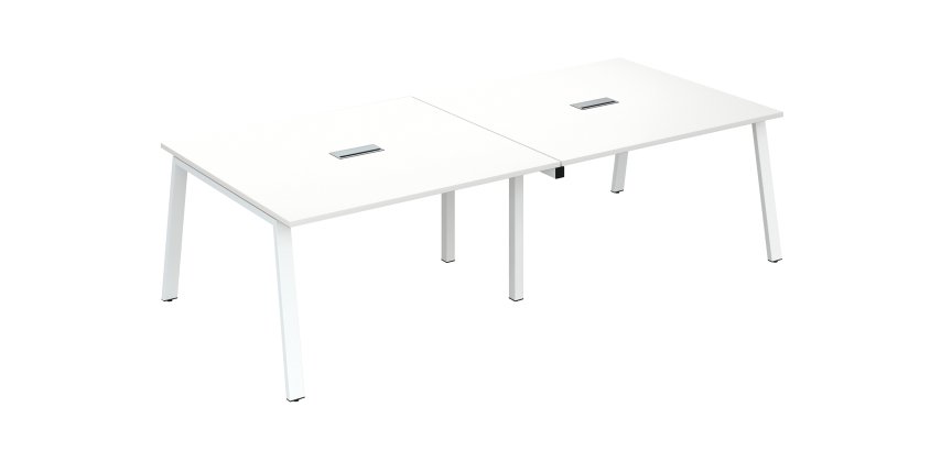 Extension table de réunion modulable ECLA L 140 x P 126 piétement métal