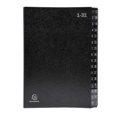 En_classificatore 32 scomparti 1-31 nero