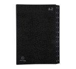 Classificatore 24 scomparti A-Z nero