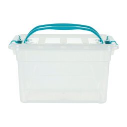 Carry Box 13L Transparente avec Poignées et Clips Sarcelles