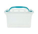 Boîte de rangement plastique 13 L WHITEFURZE Carry Box- incolore