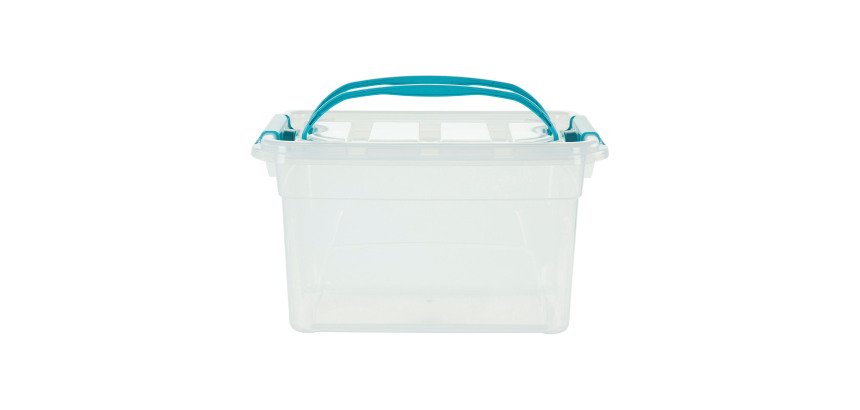 Boîte de rangement plastique 13 L WHITEFURZE Carry Box- incolore