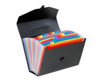 Trieur valisette polypropylène Viquel Rainbow Class 24 onglets