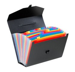 Trieur valisette polypropylène Viquel Rainbow Class 24 onglets