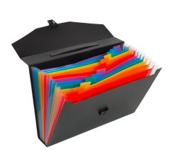 Trieur valisette polypropylène Viquel Rainbow Class - 13 onglets