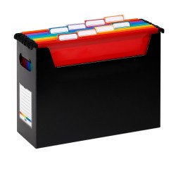 Bac de classement Viquel Rainbow Class pour dossiers suspendus - noir