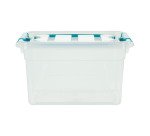 Boîte de rangement plastique 13 L WHITEFURZE Carry Box- incolore