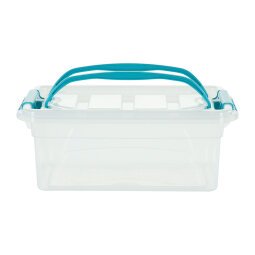 Carry Box 5L Transparente avec Poignées et Clips Sarcelles
