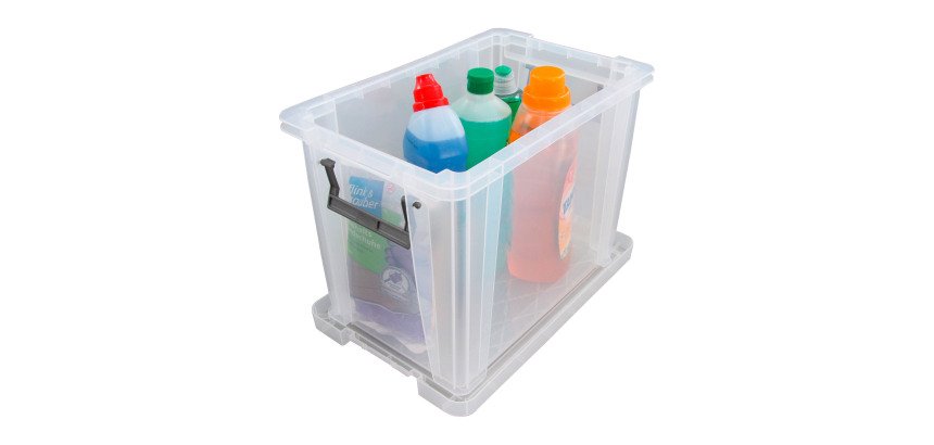 Boîte de rangement plastique 26 L WHITEFURZE Allstore - incolore