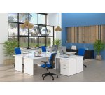 Scrivania compatta base legno pieno con allungo Excellens