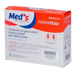 Compressa di garza sterile 18 x 40 cm, 12 unità