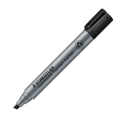 STAEDTLER 356-9 Flipchart Marker Medium Bullet Black Pack of 10