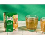 Thé vert à la menthe Bio Kusmi tea - Boîte de 6 grands sachets pour carafe