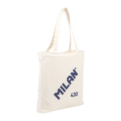 Bolsa Tote Bag Shopper acolchada con cremallera serie MILAN 430 since 1918 beige