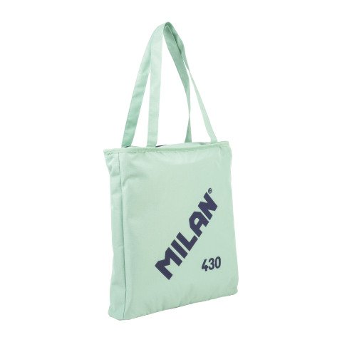 Bolsa Tote Bag Shopper acolchada con cremallera serie MILAN 430 since 1918 menta