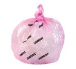 Sacchetti per il bagno - profumati con lacci - 40x50 cm - rosa trasparenti - 20 pz