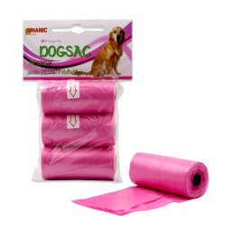 Sacchetti per deiezioni e multiuso DOGSAC - 22 x 32 cm - rosa - conf da 20