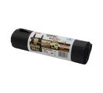 Sacchetti per rifiuti – profumati e con lacci - 75 x 80 cm - 70 lt - Nero trasparente - 15 unità