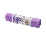 Sacchetti per rifiuti – profumati e con lacci - 75 x 80 cm - 70 lt - Lilla trasparente - 15 unità