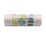 Sacchetti per rifiuti – profumati e con lacci - 75 x 80 cm - 70 lt - trasparente - 15 unità