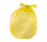 Sacchetti per rifiuti – profumati e con lacci - 75 x 80 cm - 70 lt - giallo trasparente - 15 unità