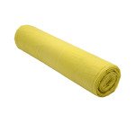 Sacchetti per rifiuti – profumati e con lacci - 75 x 80 cm - 70 lt - giallo trasparente - 15 unità