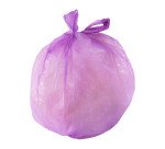 Sacchetti per rifiuti – profumati e con lacci - 75 x 80 cm - 70 lt - Lilla trasparente - 15 unità