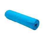 Sacchetti per rifiuti – profumati e con lacci - 75 x 80 cm - 70 lt - Azzurro trasparente - 15 unità